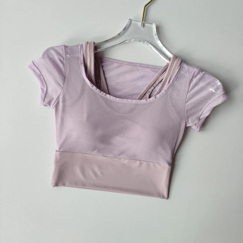 Fitness T-Shirt, lässig, Basic und Modern in Mesh Design