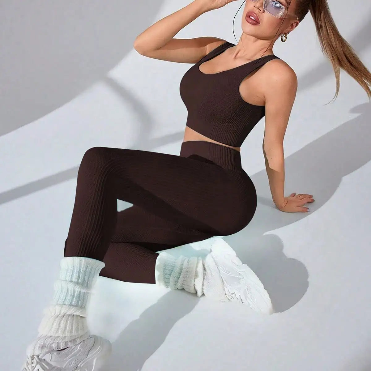 Zweiteiler Sport-Set, Activewear Leggins, Fashion Outfit