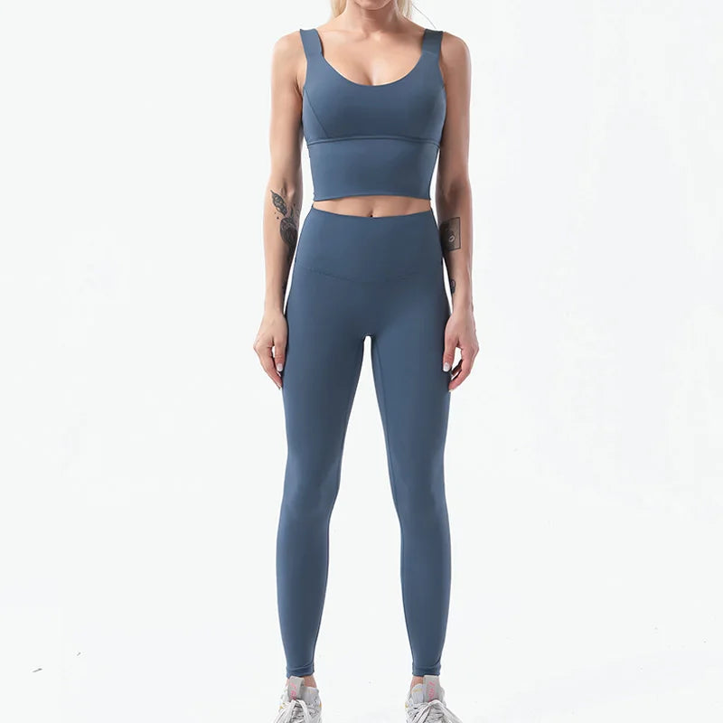 Yoga Sport-Set, Leggins mit hoher Taille