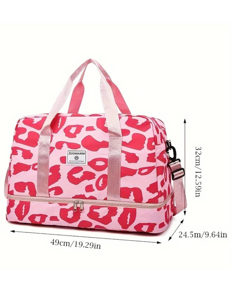 Fitness Sporttasche in moderne Animal-Print, Reisetasche, Gym Bag