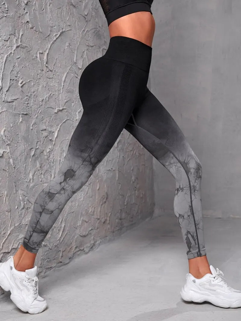 Gym Workout Leggins, Nahtlose Push-Up Sportleggins