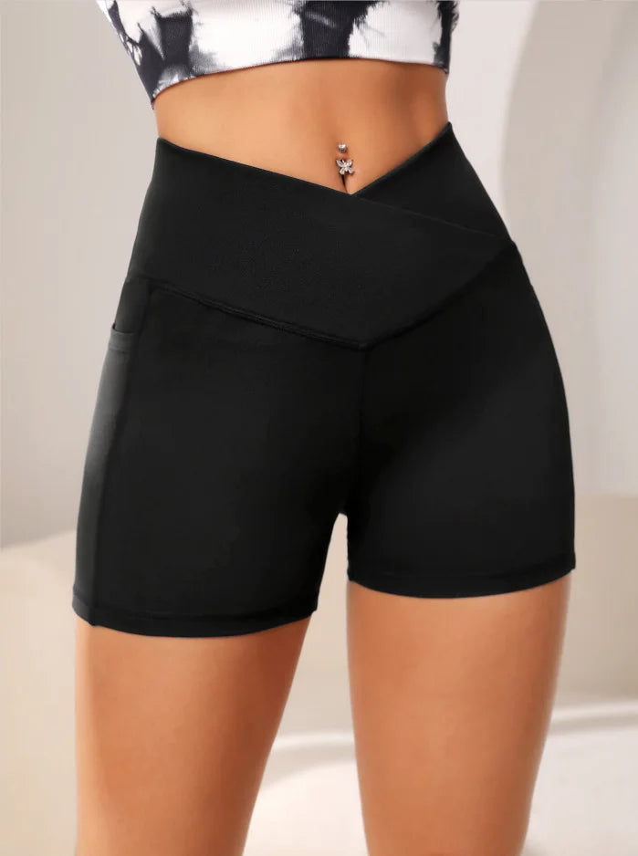 High West Yoga Shorts mit Taschen