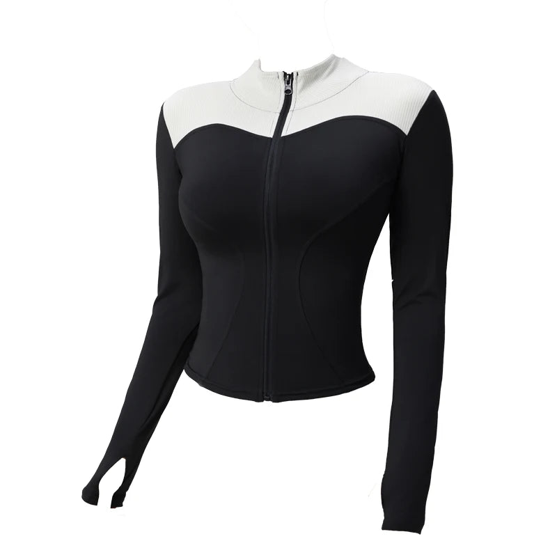 Sportjacke, Aktivewear, verschiedenfarbig, Yoga Jacke, Laufen