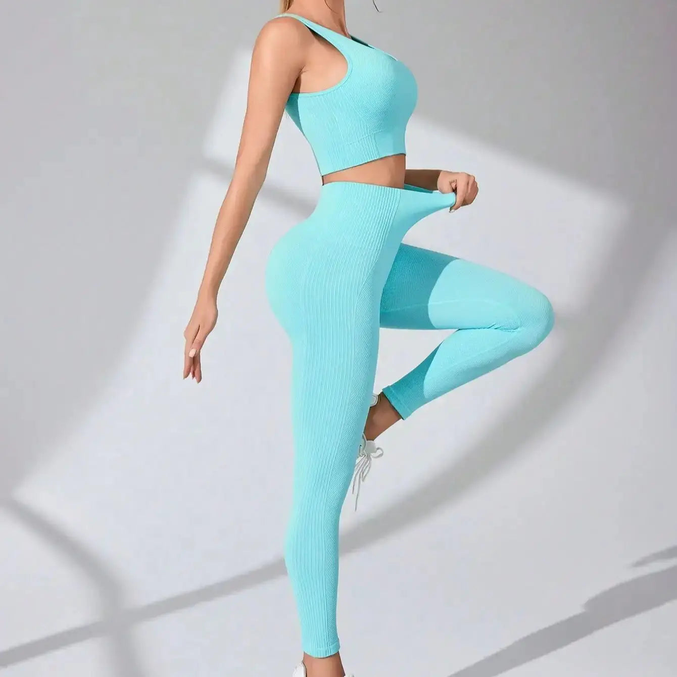 Zweiteiler Sport-Set, Activewear Leggins, Fashion Outfit