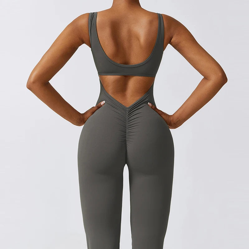 Gym Set, Overall mit V-förmiger Taille