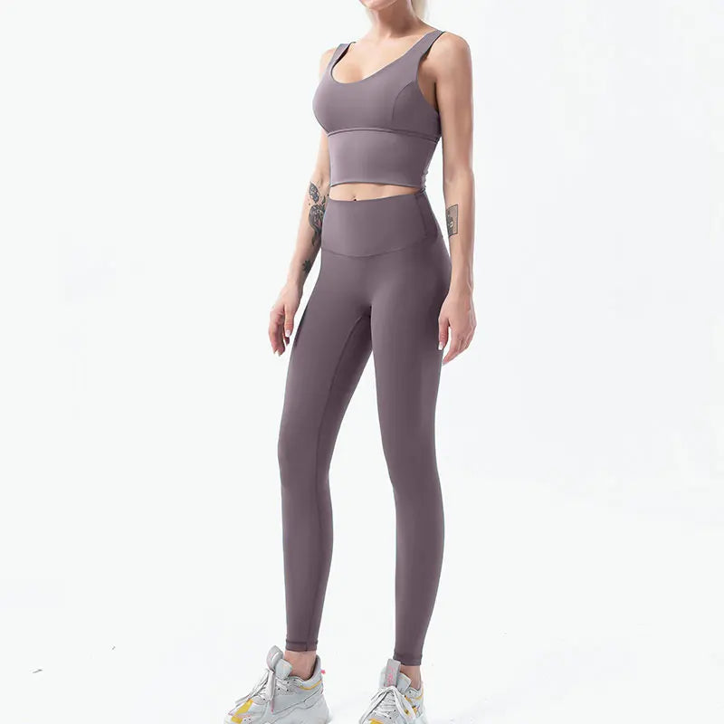 Yoga Sport-Set, Leggins mit hoher Taille