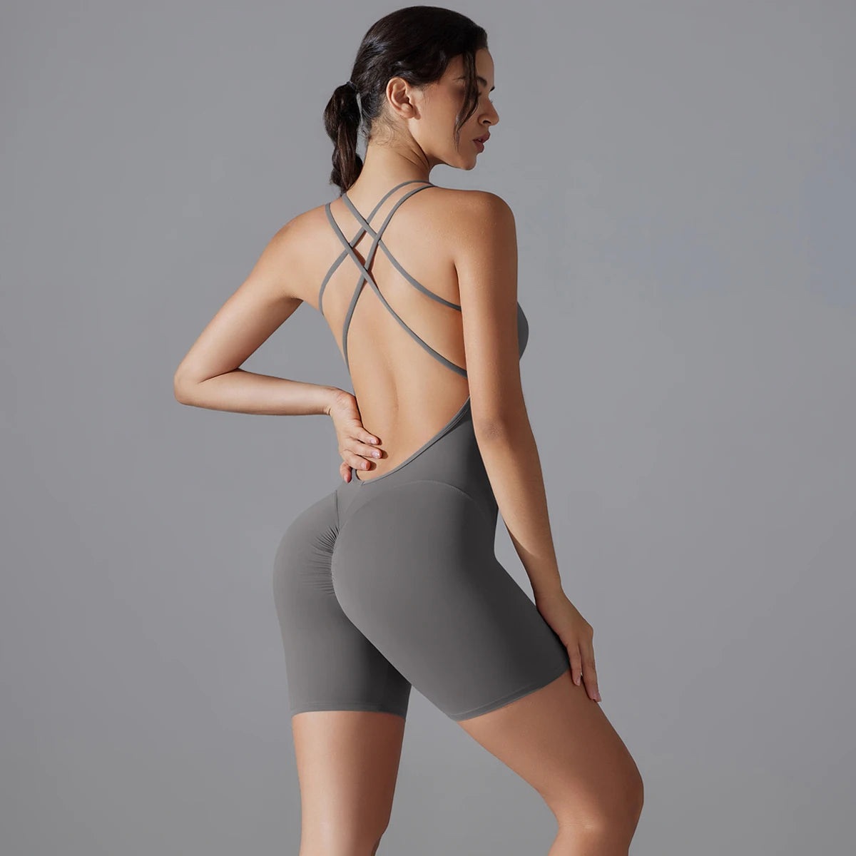 Yoga-Set, Push-Up Bodysuit