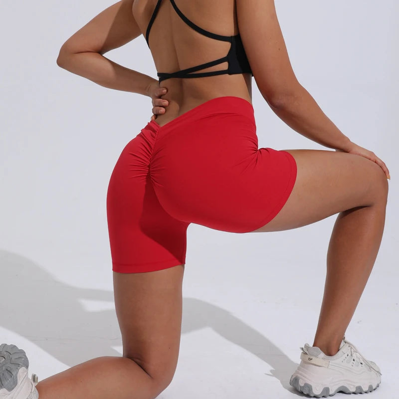 V-förmige Taille, Yoga-Shorts, Fitness Sport