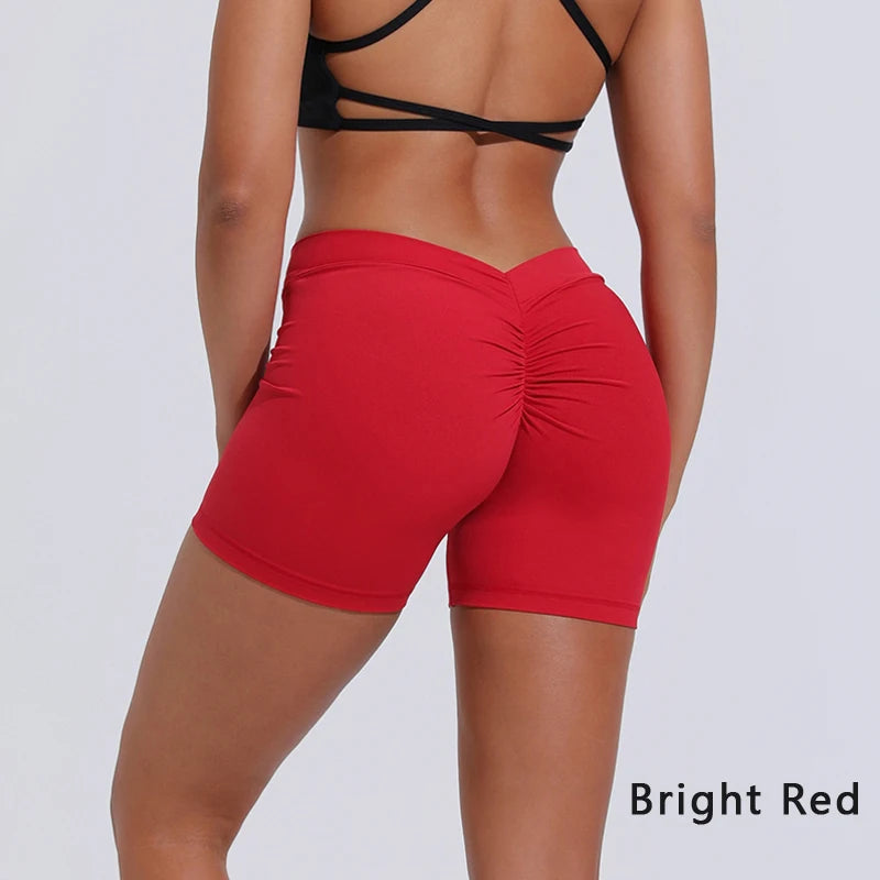 V-förmige Taille, Yoga-Shorts, Fitness Sport