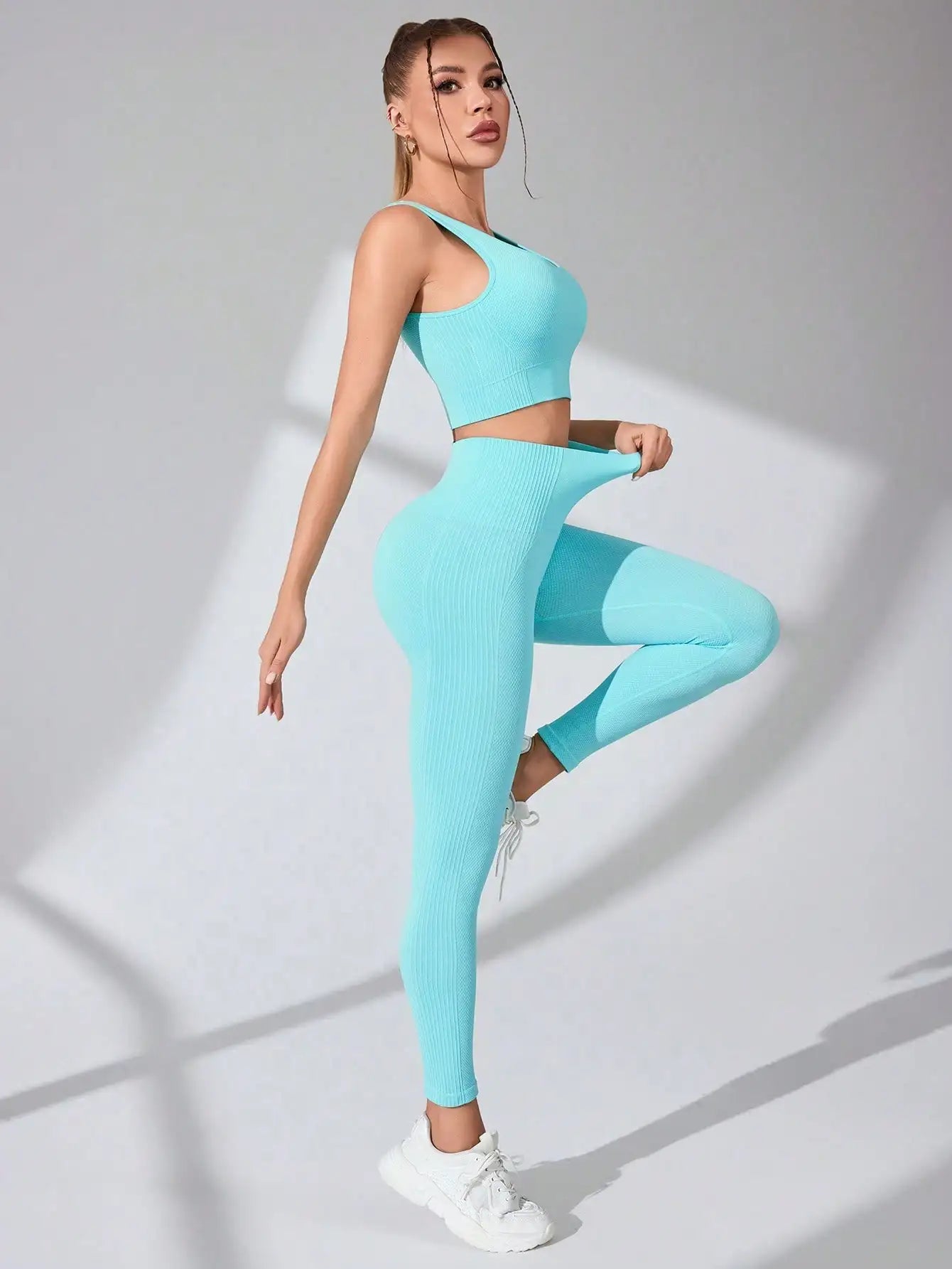 Zweiteiler Sport-Set, Activewear Leggins, Fashion Outfit