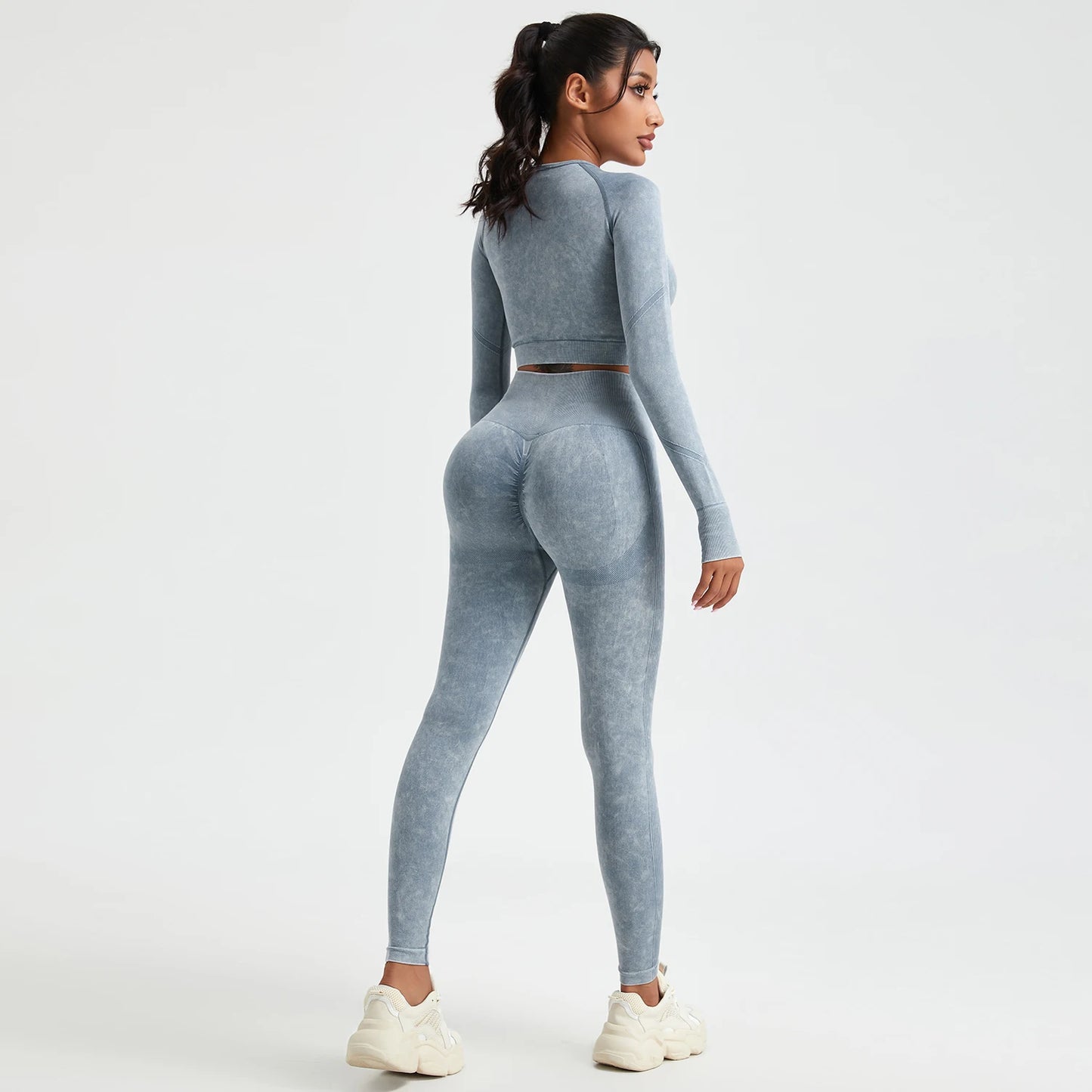 Activewear Sportbekleidung langarm, Zweiteiler, Stretch Leggins