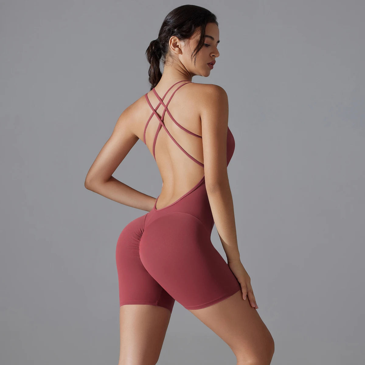 Yoga-Set, Push-Up Bodysuit