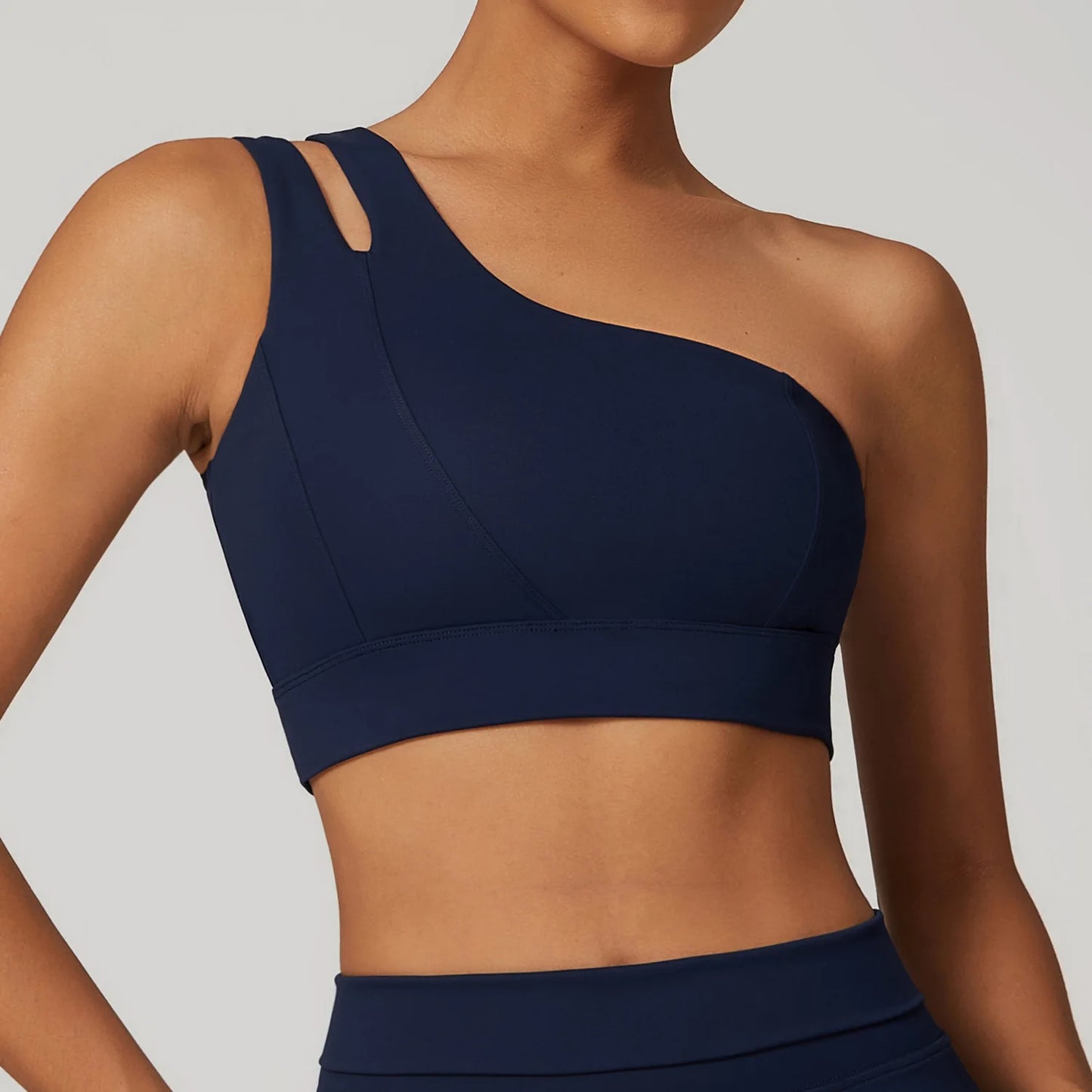 Sexy One-Shoulder Top, Fitness Tank Top