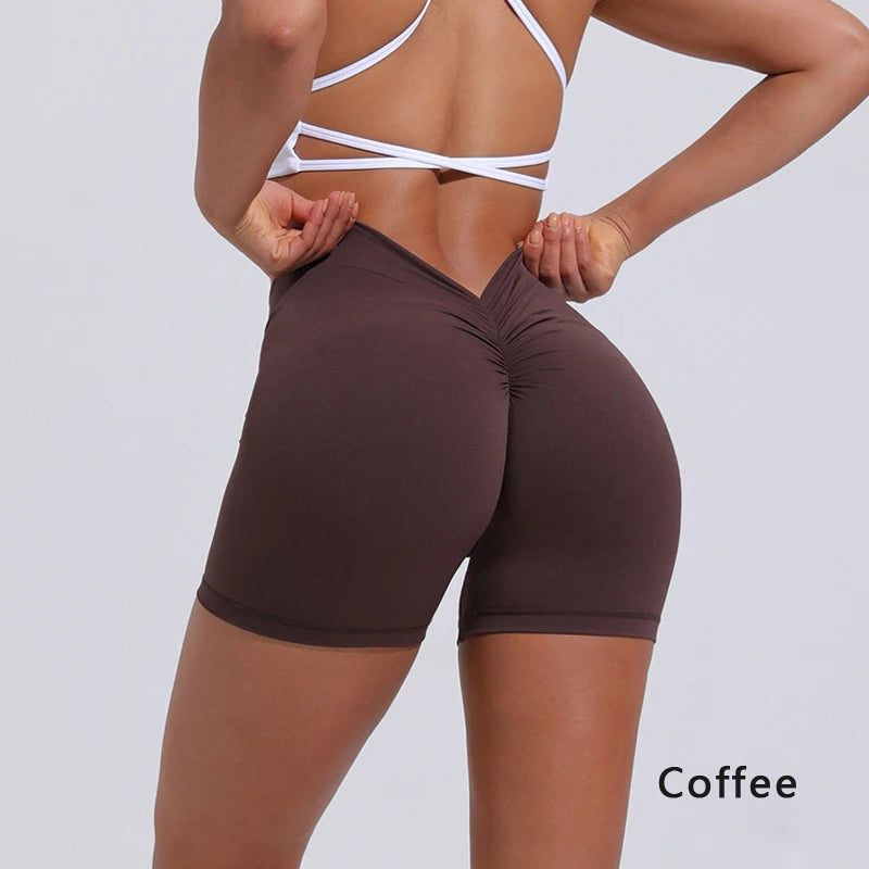 V-förmige Taille, Yoga-Shorts, Fitness Sport