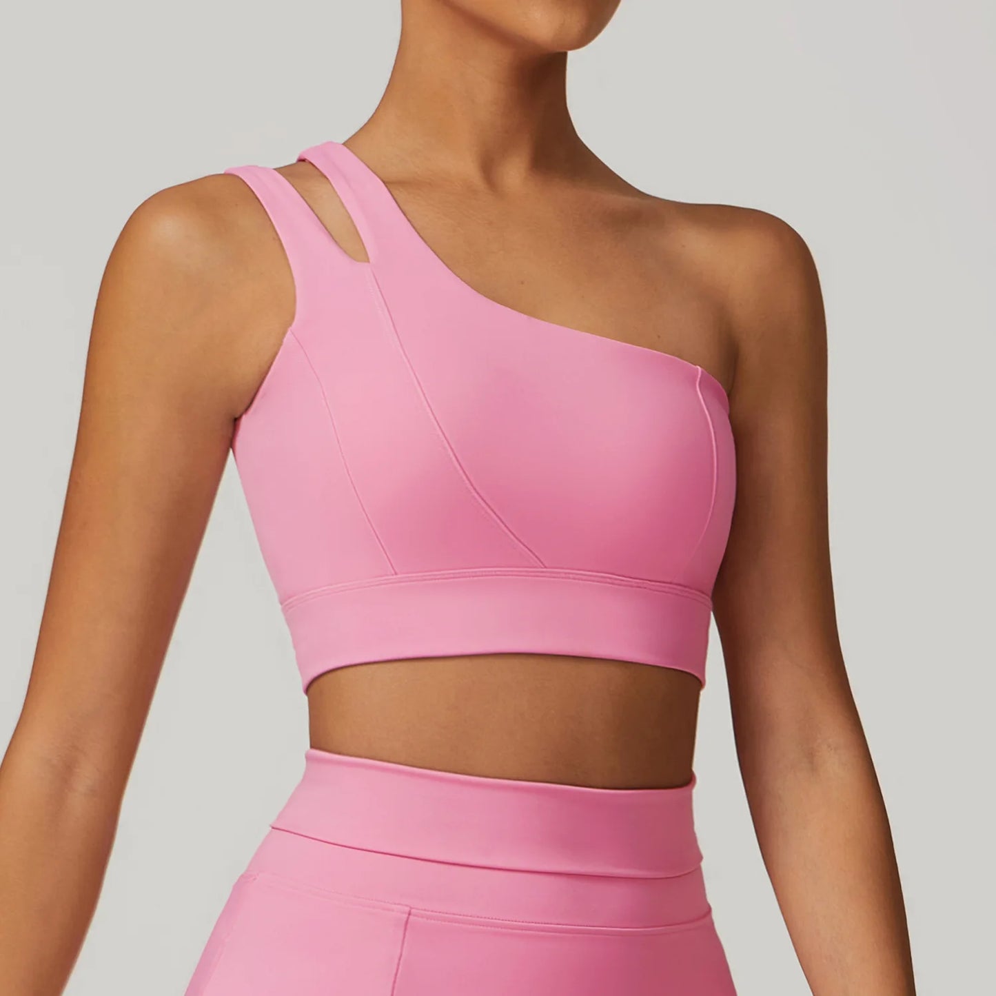 Sexy One-Shoulder Top, Fitness Tank Top