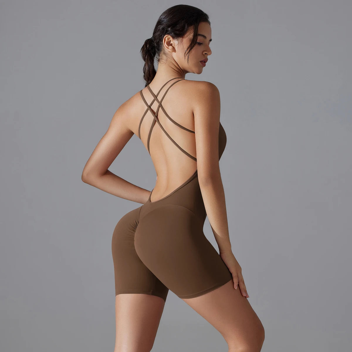 Yoga-Set, Push-Up Bodysuit