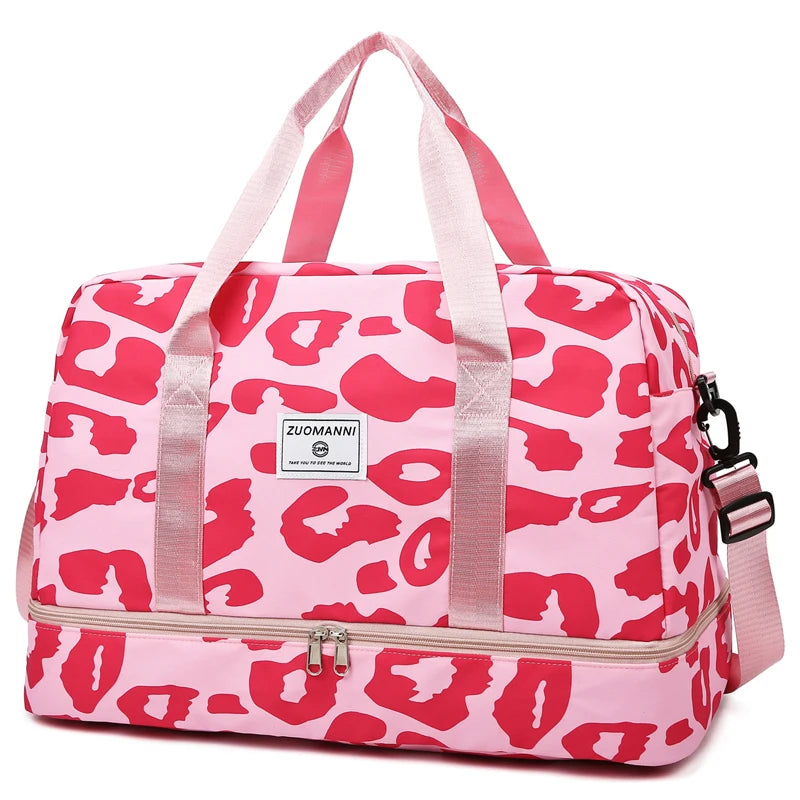 Fitness Sporttasche in moderne Animal-Print, Reisetasche, Gym Bag