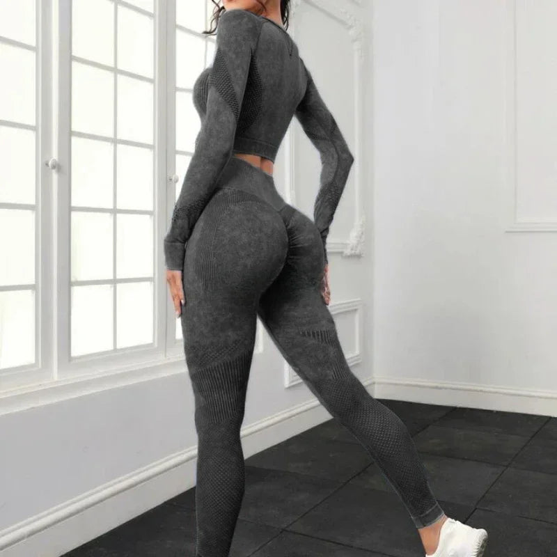 Trainingsanzug, zwei Teiler, Nahtlose Leggins